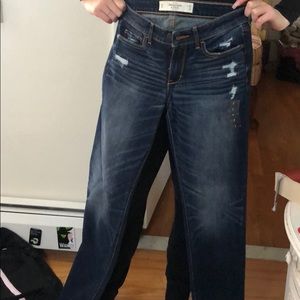 Brand new Abercrombie blue skinny jeans